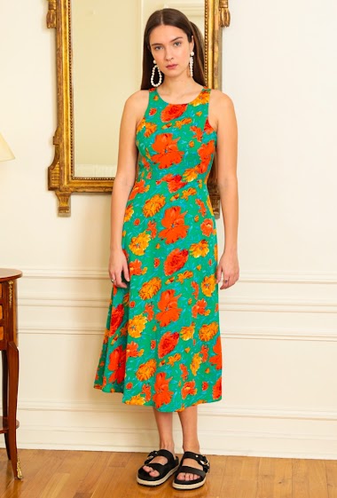 Wholesaler Lily White - Floral Dress