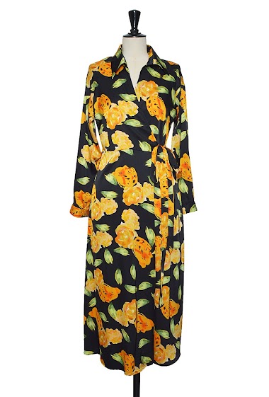 Wholesaler Lily White - Floral Maxi Dress