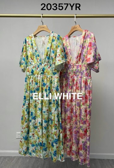 Wholesaler Lily White - Printed Maxi Dress
