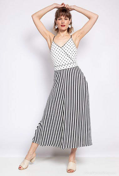 Wholesaler 17 AUGUST - Striped maxi dress