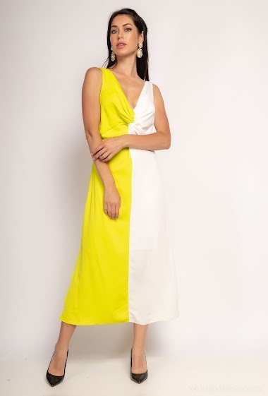 Wholesaler Lily White - Bicolour midi dress