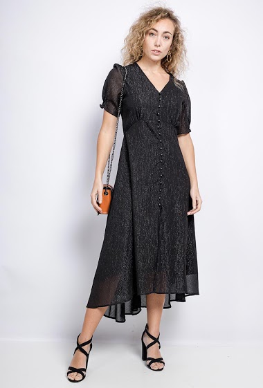 Wholesaler Black Label - Buttoned midi dress