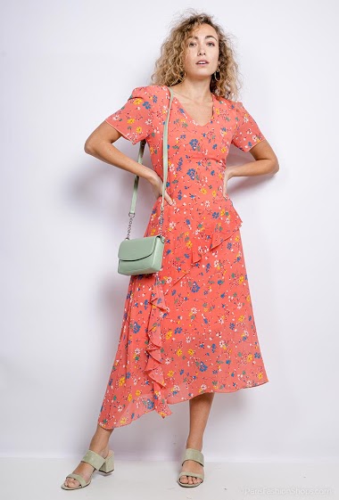 Wholesaler 88FASHION - Floral midi dress