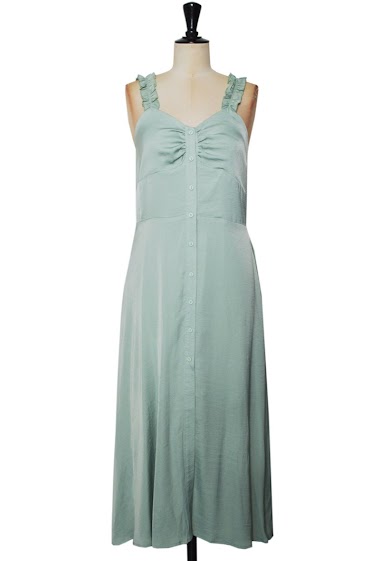 Wholesaler Lily White - Satin midi dress