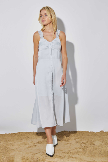 Wholesaler Lily White - Satin midi dress