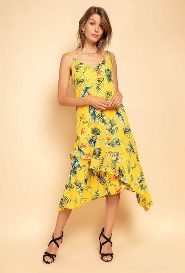 Wholesaler Lily White - Tropical midi dress