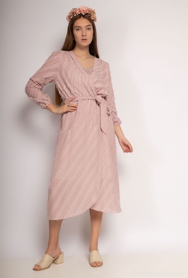 Wholesaler Lily White - Striped dress