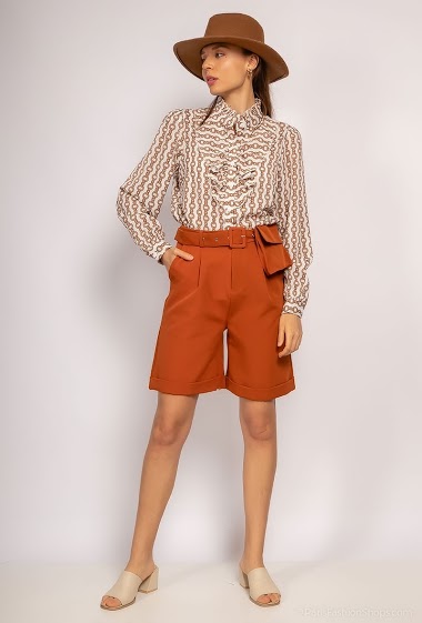 Wholesaler A BRAND - Shorts with belt and pocket