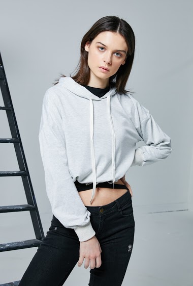 Wholesaler Lily White - Crop hoodie