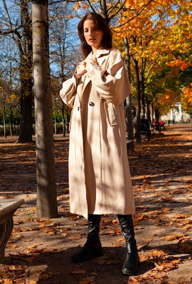 Wholesaler Lily White - Oversized Trenchcoat