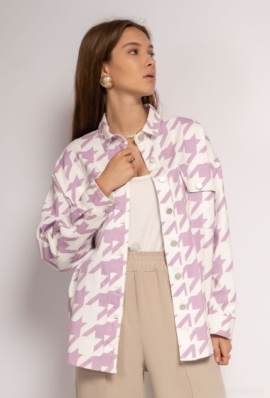 Wholesaler Lily White - Houndtsooth jacket