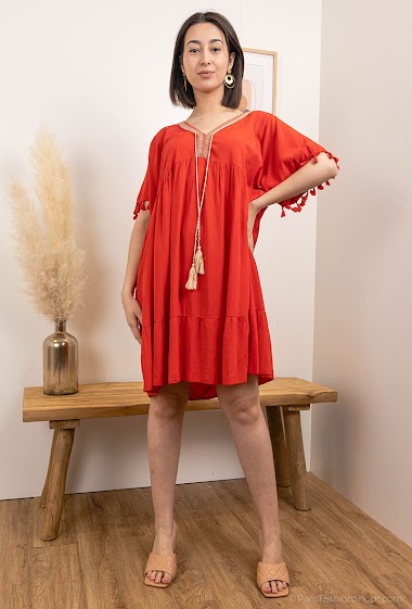 Wholesaler Lin&Lei - Dress with string and pompom