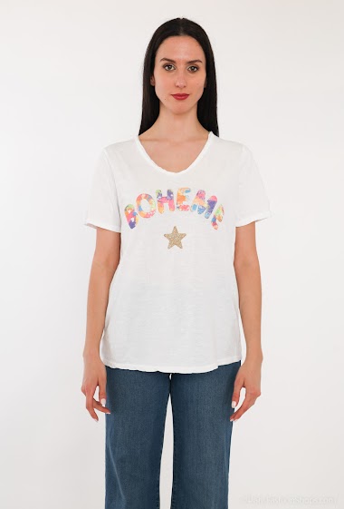 Grossiste Lin&Lei - T-shirt boheme