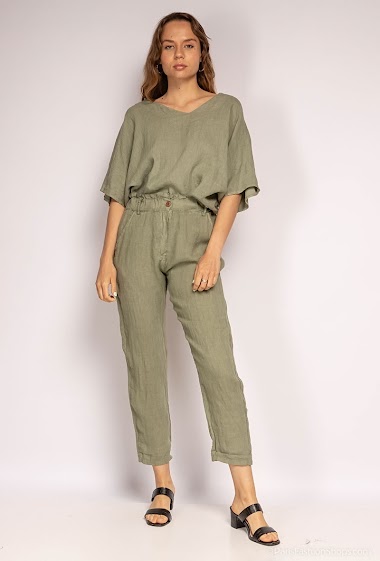 Wholesaler NOS - Plain linen trousers