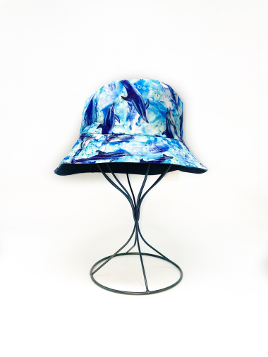 Wholesaler LINETA - Reversible dolphin print bucket hat