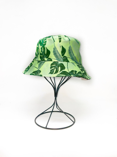Wholesaler LINETA - Reversible bucket hat with large leaf print