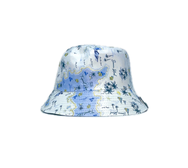 Wholesaler LINETA - Reversible bandana print bucket hat