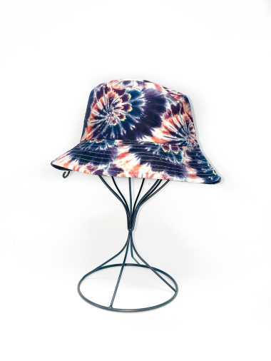 Wholesaler LINETA - Reversible tie-dye print bucket hat