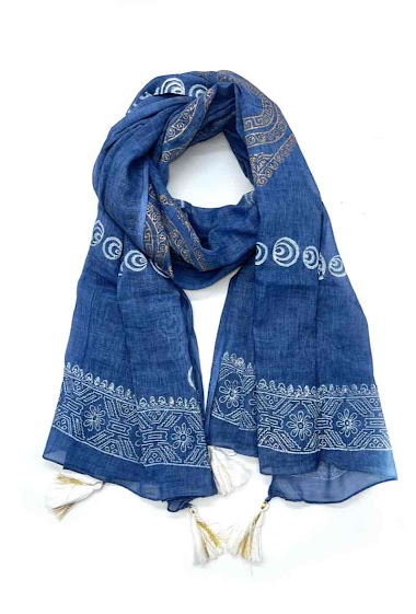Wholesaler LINETA - C1 foulards coton inde