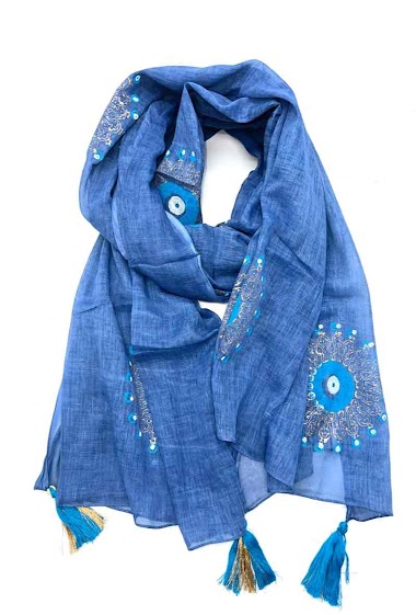 Wholesaler LINETA - C4 foulards coton inde
