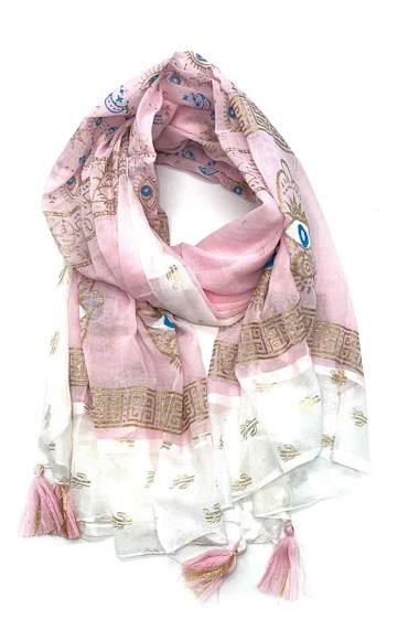 Grossiste LINETA - C5 foulards coton inde