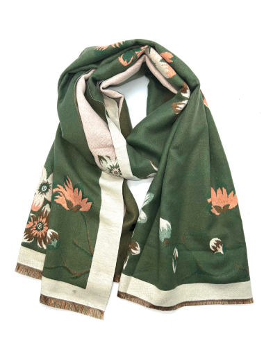 Großhändler LINETA - Warme Schals mit Blumenmuster