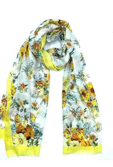 Wholesaler LINETA - Flowers print scarves