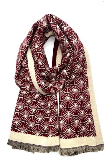 Wholesaler LINETA - Ginkgo print scarf