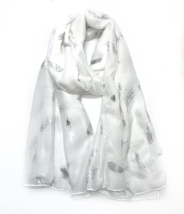 Wholesaler LINETA - fine feather pattern scarf
