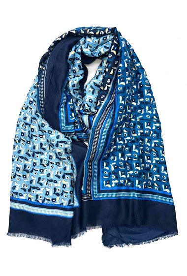 Wholesaler LINETA - Shiny patterned scarf