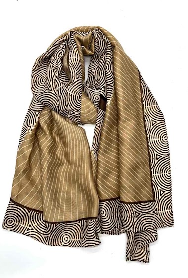 Wholesaler LINETA - Circle pattern scarf