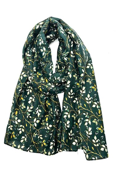 Wholesaler LINETA - tree leaf pattern scarf
