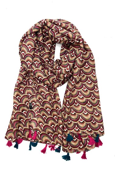 Wholesaler LINETA - Pompom scarves