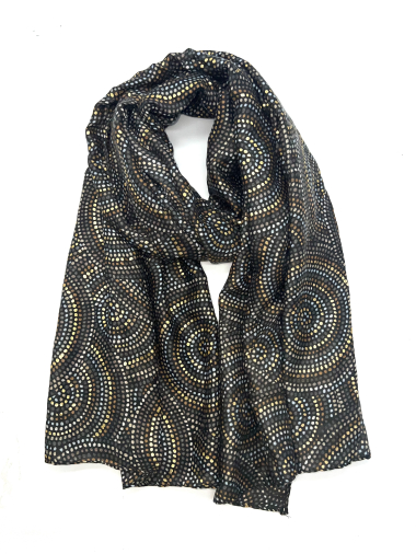 Wholesaler LINETA - Shiny scarves with round patterns