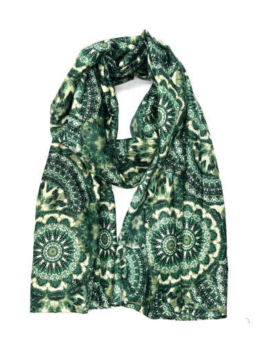 Wholesaler LINETA - Shiny scarves with rosette patterns