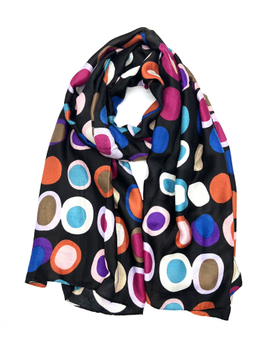 Wholesaler LINETA - Fine scarves with multicolored patterns