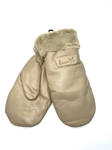 Wholesaler LINETA - faux leather mitten gloves