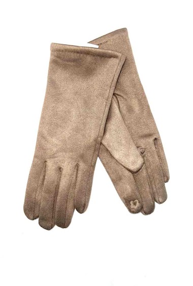 Wholesaler LINETA - Plain gloves with touch screen on the fingers