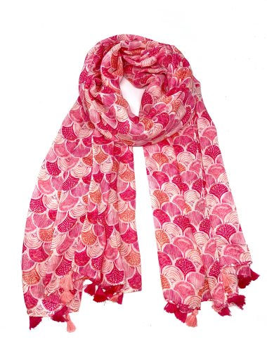 Wholesaler LINETA - LN-13 Geometric print scarf