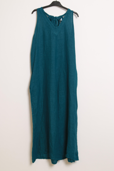 Grossiste SHYLOH - Combinaison en lin avec poches sur les côtés