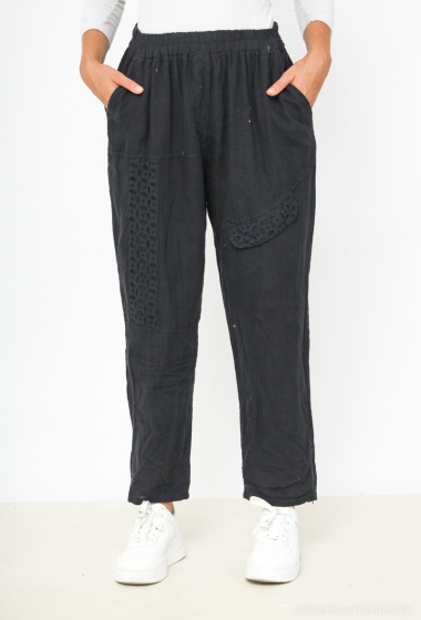 Grossiste SHYLOH - Pantalon en lin avec poches