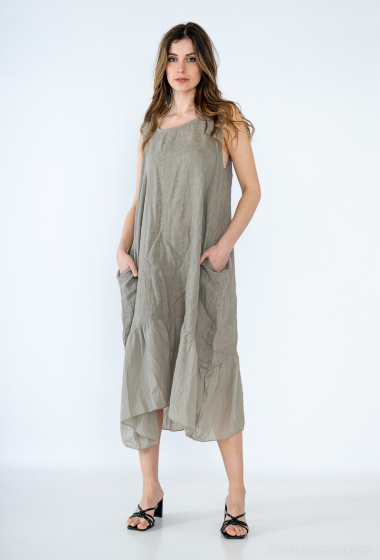 Wholesaler SHYLOH - Sleeveless linen dress