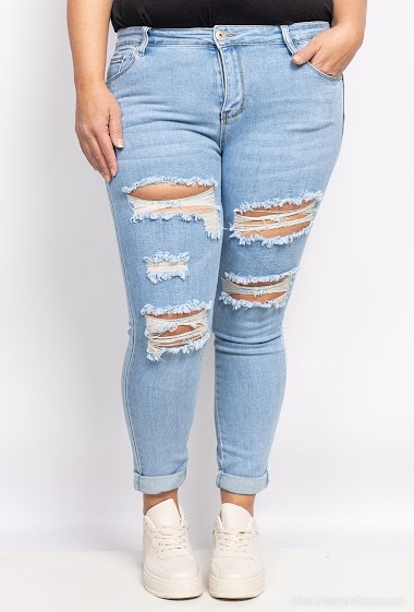 Großhändler LISA PARIS - Zerrissene jeans