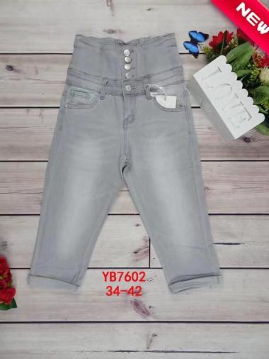 Wholesaler LISA PARIS - Gray cropped trousers