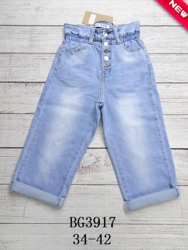Wholesaler LISA PARIS - Denim cropped trousers