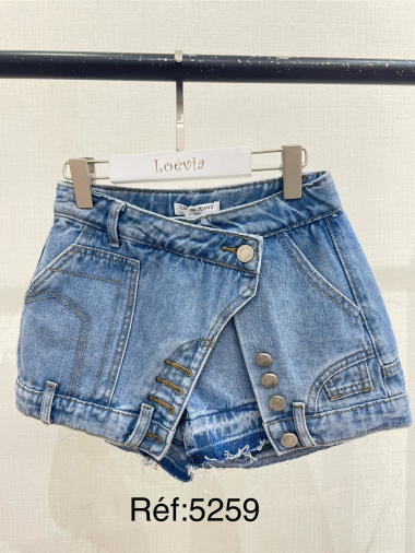 Wholesaler LOEVIA - Little girl's denim short skirt