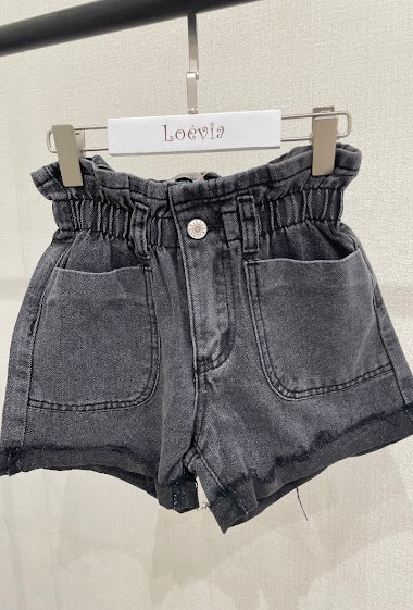 Grossiste LOEVIA - Short en jean fillette