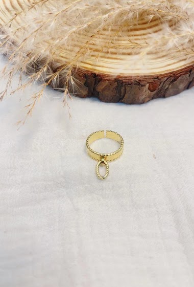 Wholesaler Lolilota - Ring trinket oval