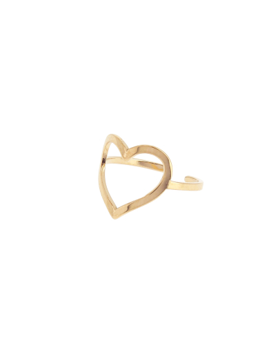 Wholesaler Lolilota - steel openwork heart ring