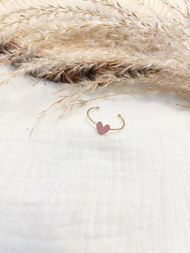 Wholesaler Lolilota - enamel heart ring